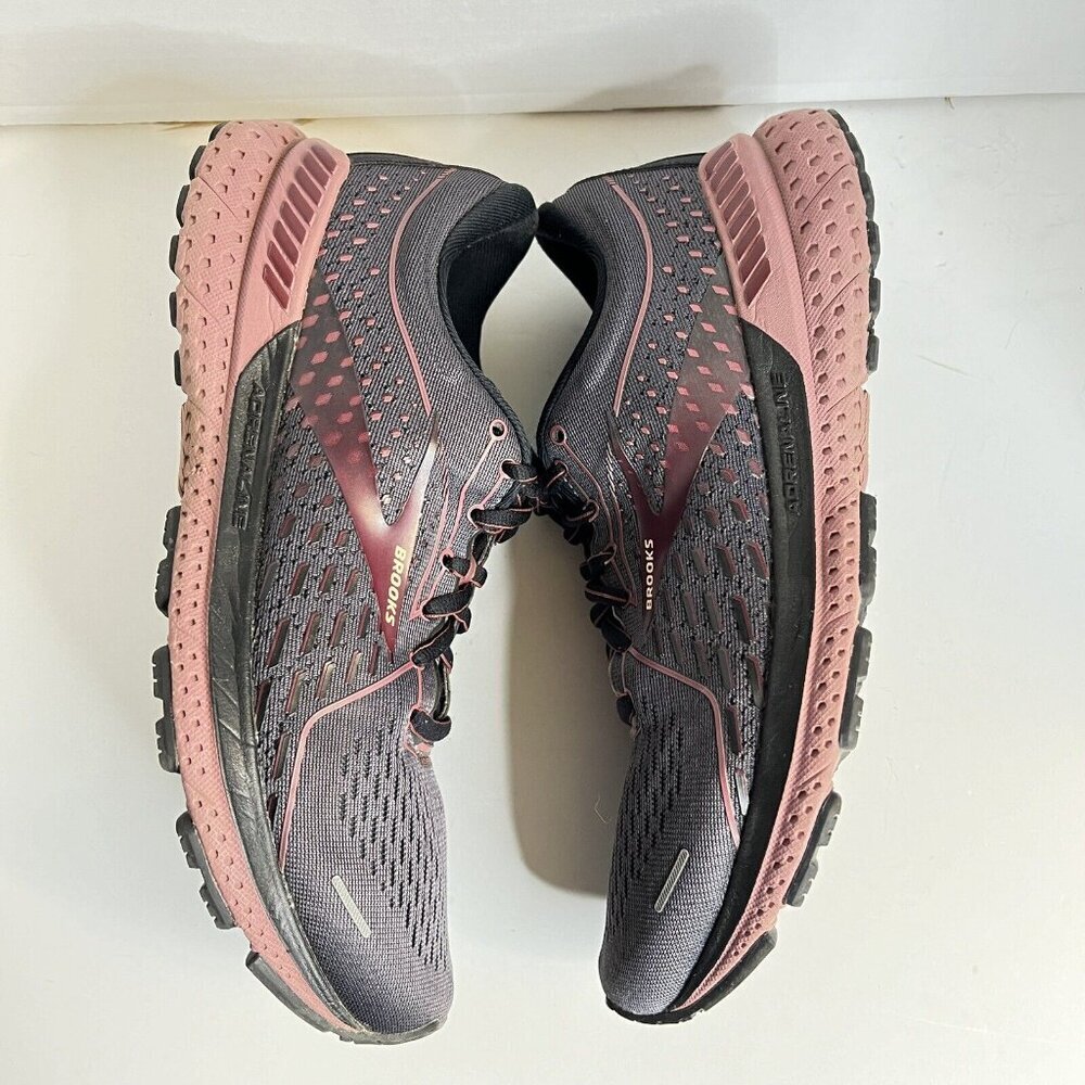 BROOKS Adrenaline GTS 21 Running Shoes Womens 9.5 Black Purple 1203291B… - Picture 9 of 14